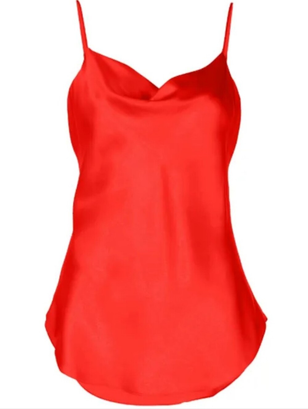 $245 Cinq A Sept Marta Cami Blouse Red Xs